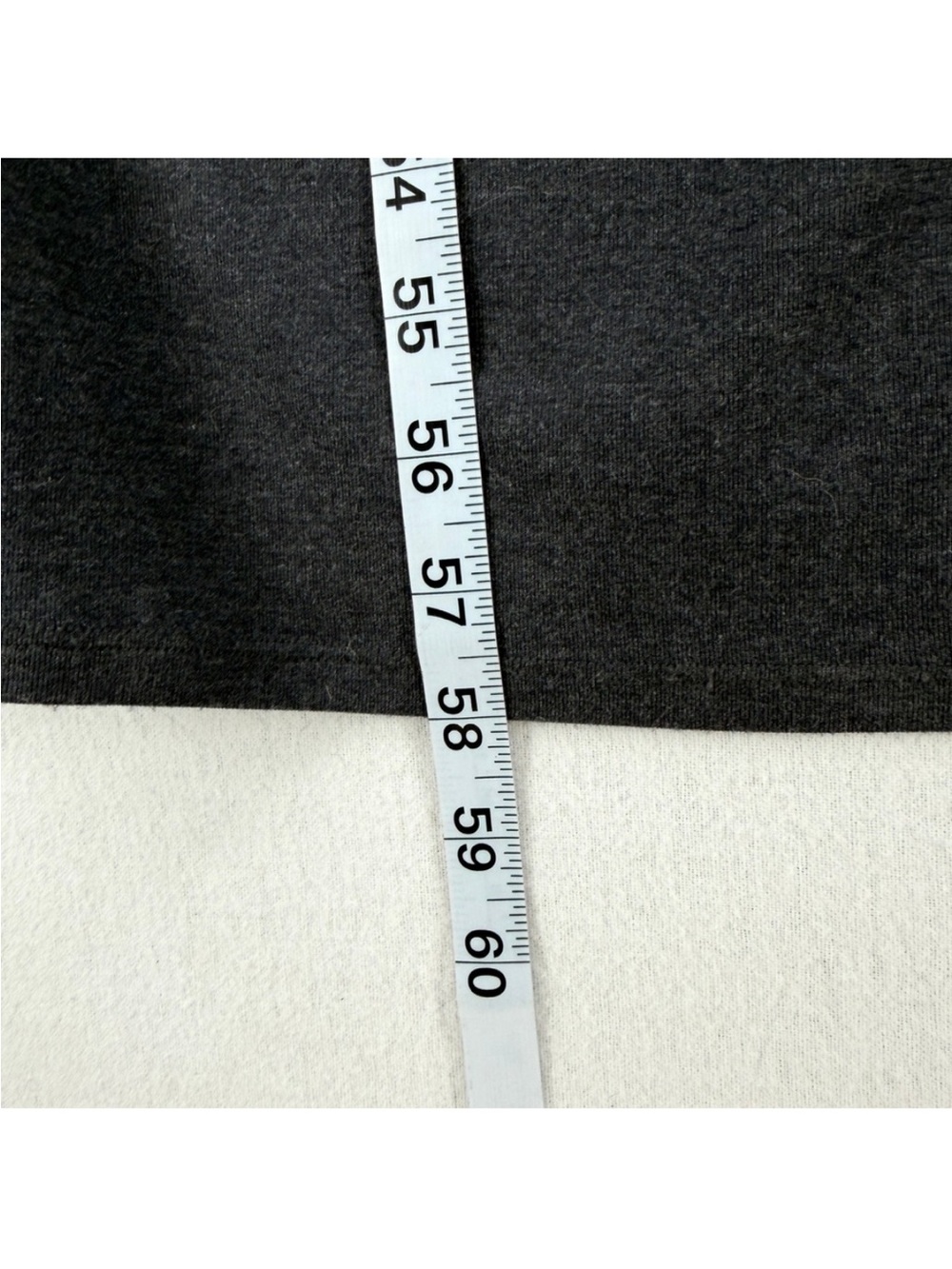 SER.O.YA Fina Tea Length Dress Large Charcoal Grey Ruched Mock Neck Long Sleeve - Picture 16 of 16